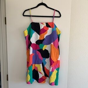 Vibrant Multicolor Spaghetti Strap Dress
